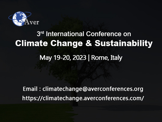 3rd International Conference on Climate Change & Sustainability 19,20-May2023